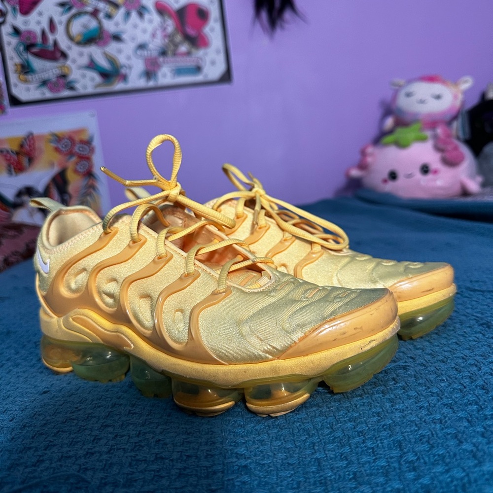 Nike Yellow VaporMax Plus Sneakers